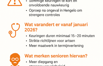 Strengere rijbewijskeuringen voor 75-plussers: wat verandert er in 2026?